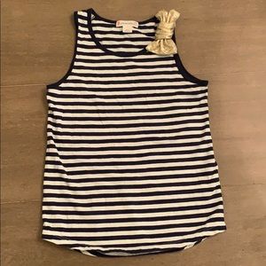 Girls Crewcuts (J. Crew) tank top with gold bow
